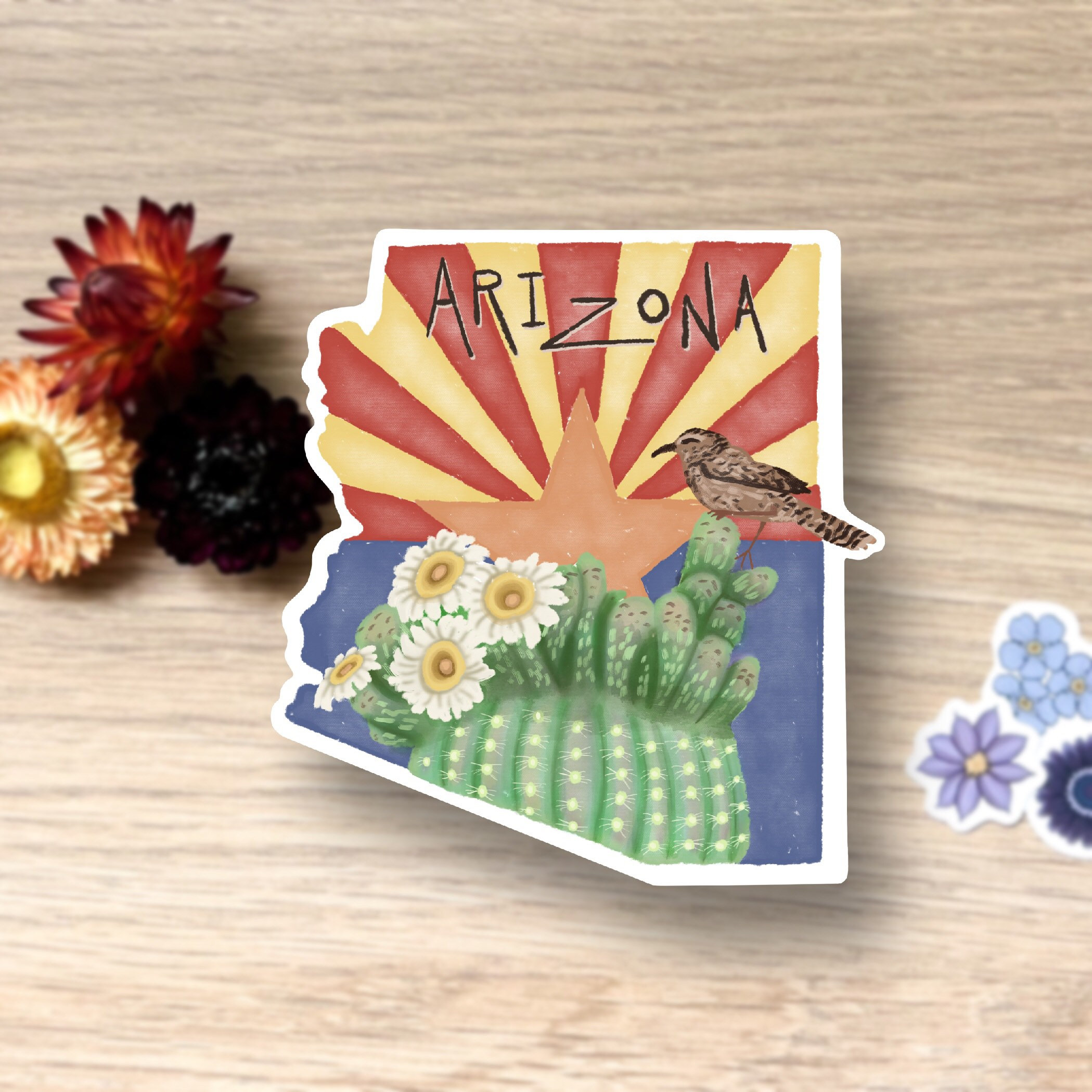 Arizona State, Single Sticker, Waterproof Vinyl - Etsy