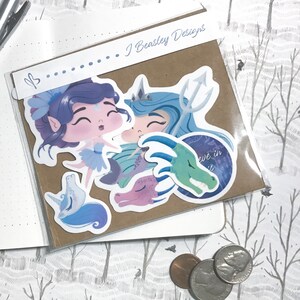 Juego de pegatinas mágicas, pegatinas troqueladas, vinilo resistente al agua