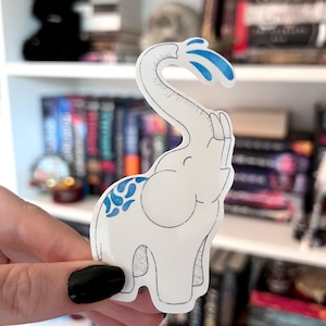 Elephant, Large Waterproof Sticker