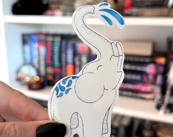 Elephant, Large Waterproof Sticker