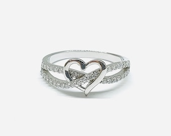 Sterling Silver Jewelry By CS-DB Cute Infinite Love Stud Earrings 