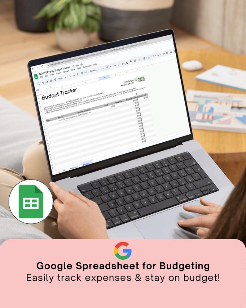 Google Spreadsheet for Budgeting to track expenses and stay on budget.