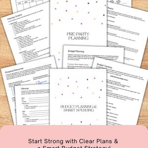 pre-party planning and smart spending