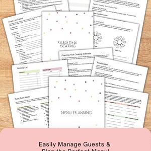 easily manage guests and plan the perfect menu