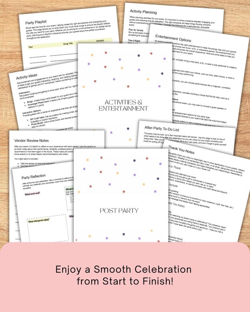 enjoy a smooth celebration from start to finish