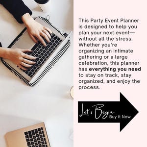 Party Checklist & Event Planner PDF | Digital Event Organizer | Birthday Party Plan | Budget Tracker Google Spreadsheet | Party Planning Kit image 10