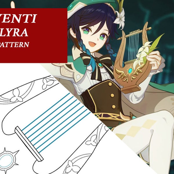 Venti Lyre - Pattern - Genshin Impact - Cosplay