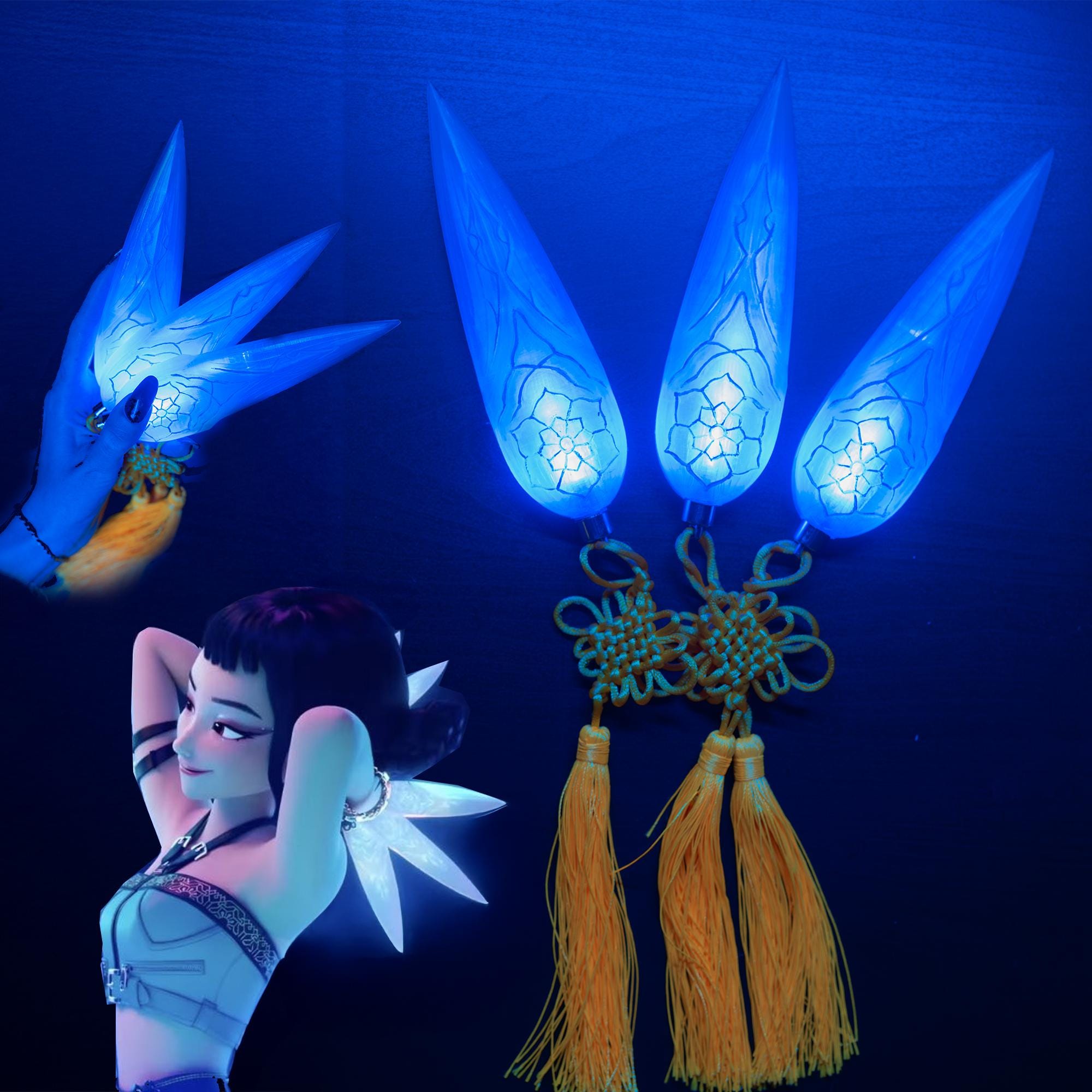 キーホルダー・アクリルキーホルダー Why so Serious Crimson Dancer String Sztylet Kunai Shin-kal LED Huntrix Zoey – Rekwizyt K-pop