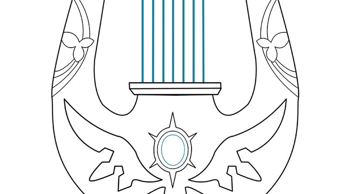 Лира венти рисунок