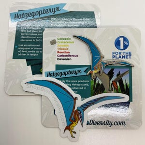 Hatzegopteryx Emaljnål: Förhistorisk Pterosaurie, Silverbas bild 4