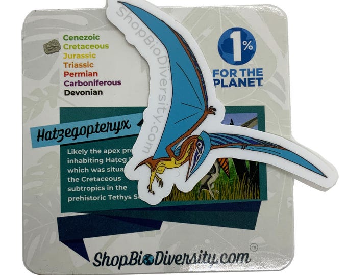 Hatzegopteryx Sticker - Prehistoric Pterosaur Art, Dinosaur Lover Gift, Nature-Inspired, Fossil Sticker, 1% for the Planet EcoFriendly Vinyl