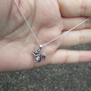 Sterling Silver Squirrel Necklace