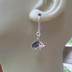 Sterling Silver Hedgehog Earrings or Necklace image 3