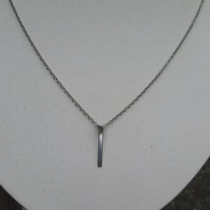 Sterling Silver Bar Necklace