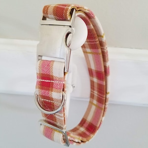 Cuello de perro de otoño, collar de perro a cuadros, collar de moda
