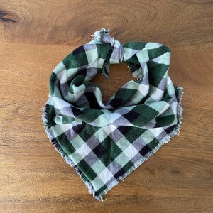 Fall dog bandana, winter dog bandana, plaid dog bandana, flannel dog bandana, dog bandana, dog scarf