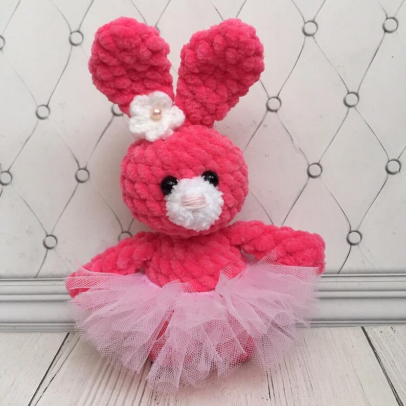 Plush toy bunny keychain Kawaii bunny Cute Keyring Etsy