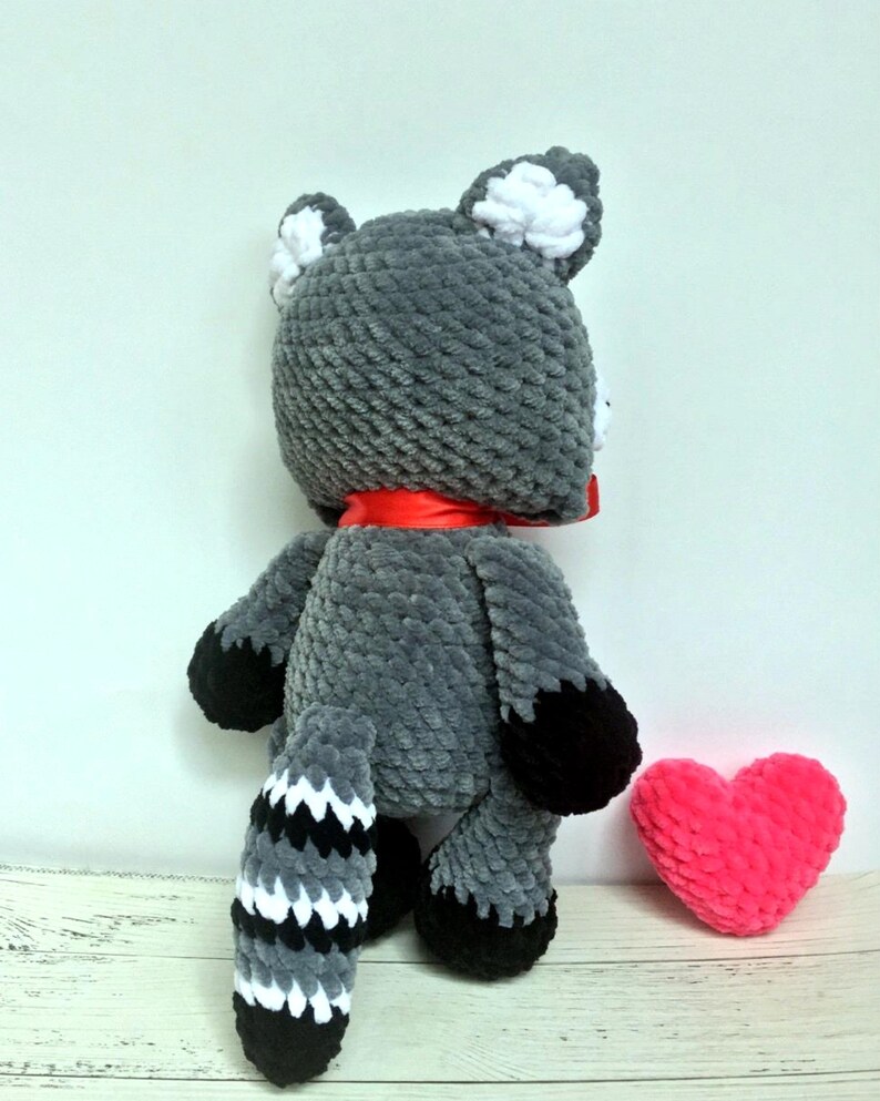 Raccoon crochet animal plush amigurumi raccoon toy raccoon Etsy