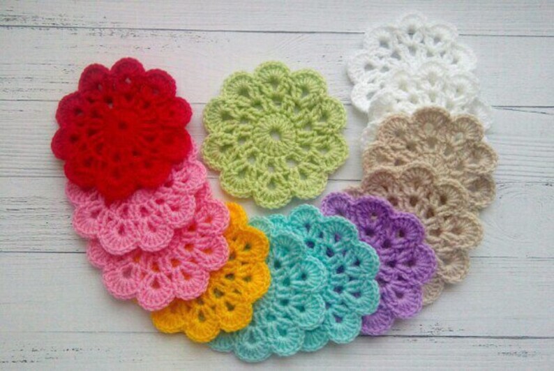 Crochet Cotton Coasters Vintage Lace Coaster Set of Etsy