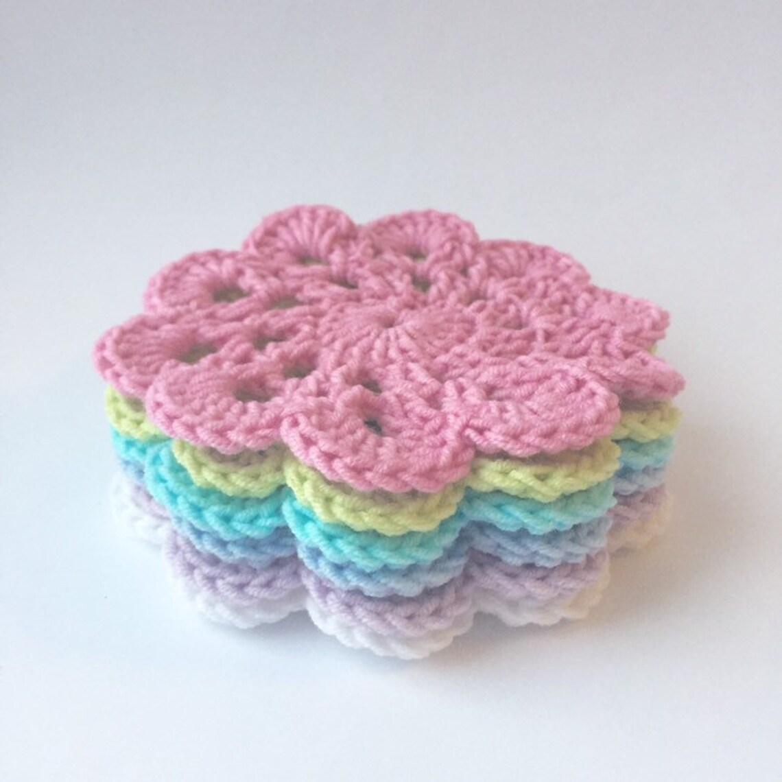 Crochet Cotton Coasters Vintage Lace Coaster Set of Etsy