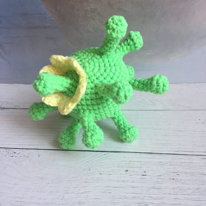 Crochet virus Virus Plush keychain germ model Microbe | Etsy