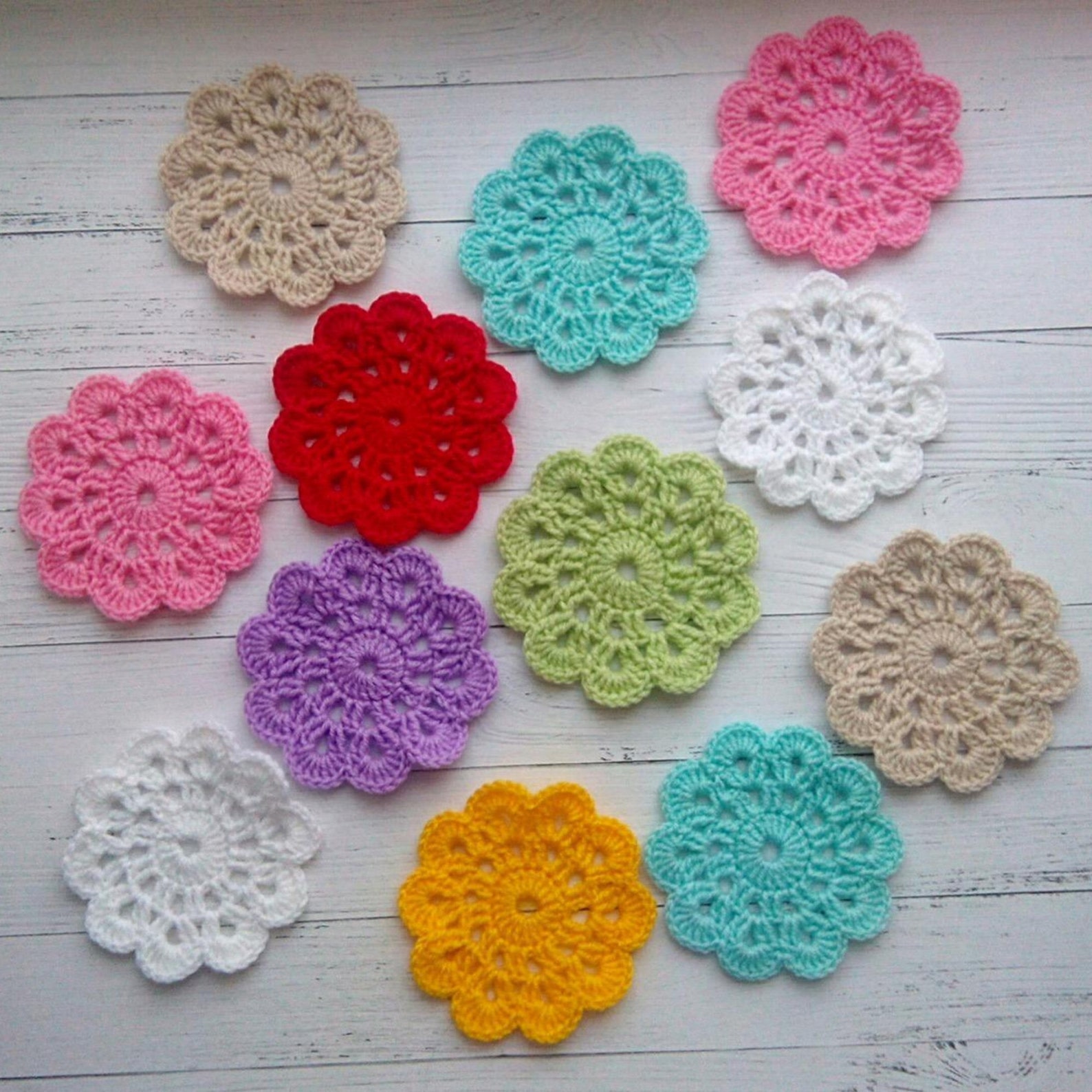 Crochet Cotton Coasters Vintage Lace Coaster Set of Etsy