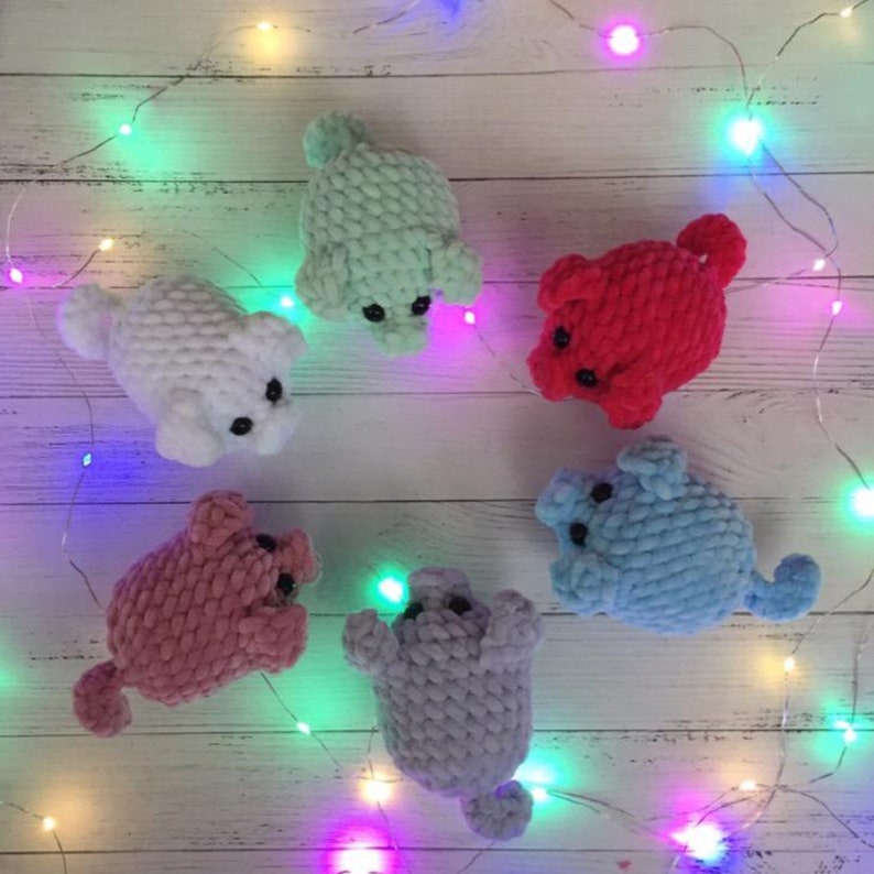 Plush Toy Pig Keychain Keyring Personalized Pig Knitted Etsy