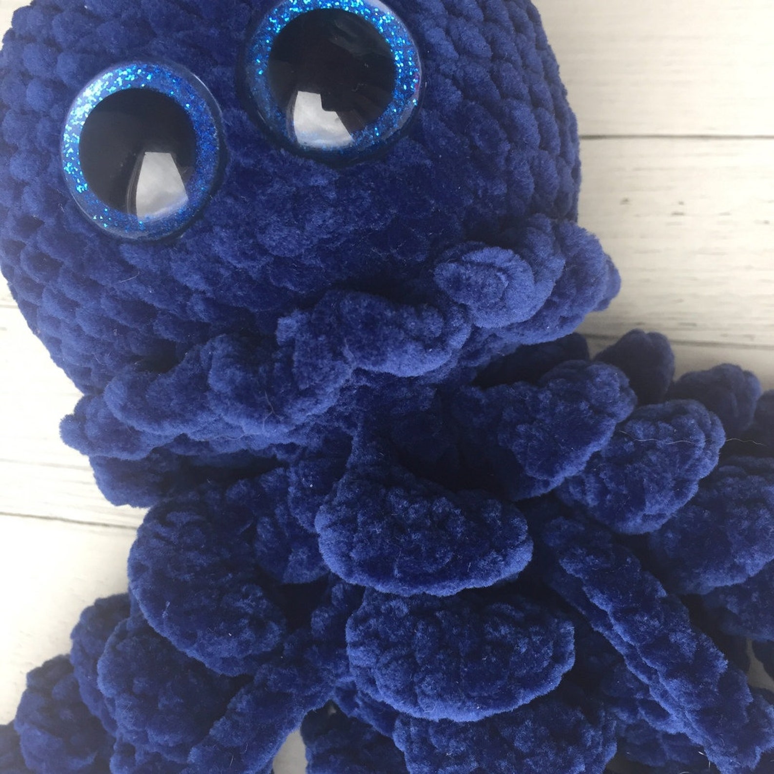 Jellyfish Toy Plush Soft Crochet Kawaii Stuffed Toy Etsy