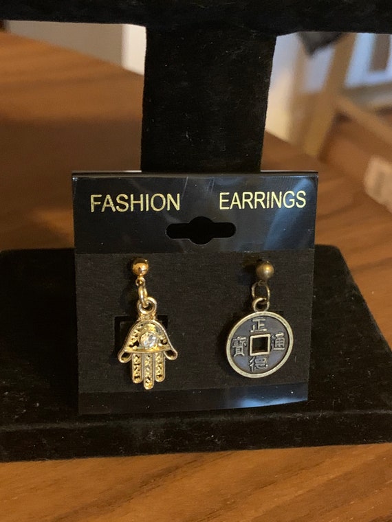 Mixed Symbol Earring Pair