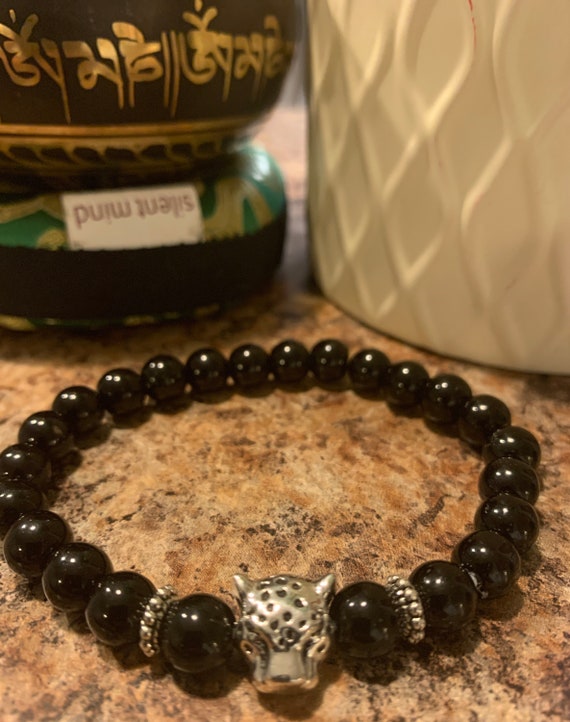 Black Panther Beaded Bracelet