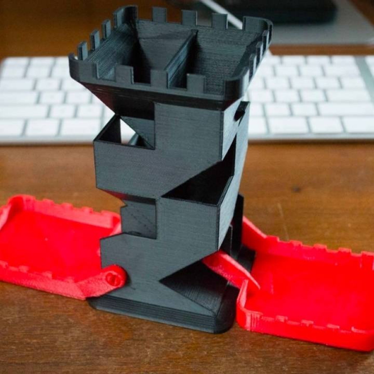 Dice Tower With Fold up Trays Castle Gates Mote Roleplay Etsy dice-tower-with-fold-up-trays-castle-gates-mote-roleplay-etsy