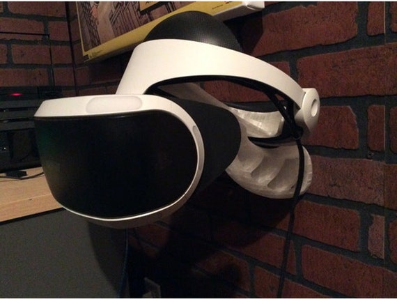 Ps4 Playstation Vr Psvr Headset Wall Mount Stand For Sony Etsy