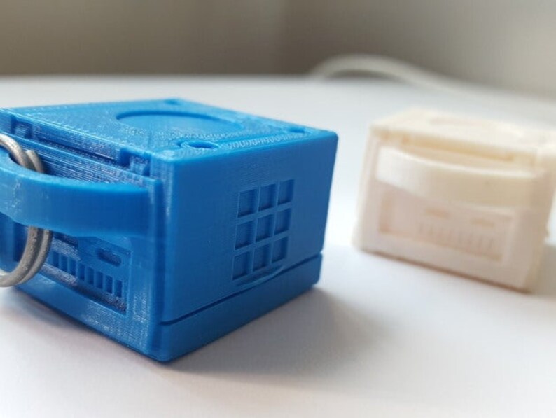 Nintendo Gamecube Keychain Charm Good Gaming Luck Mini Version Etsy