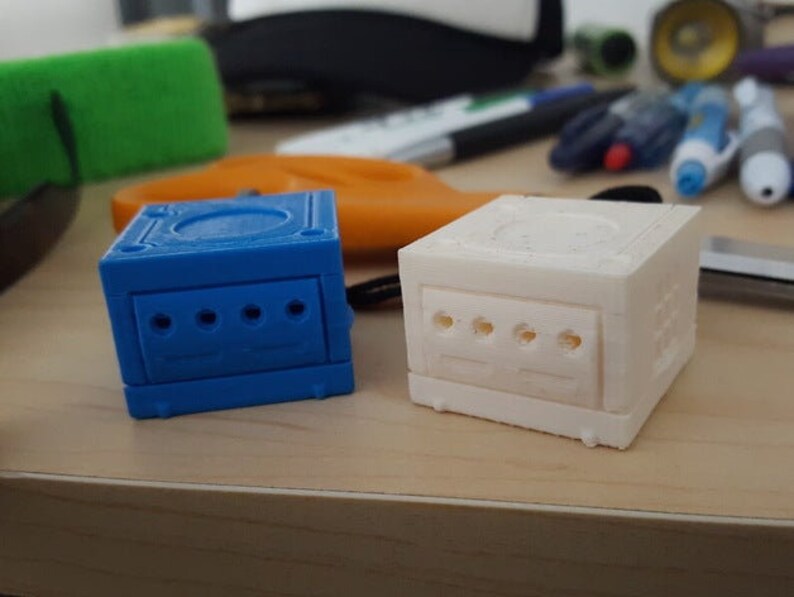 Nintendo Gamecube Keychain Charm Good Gaming Luck Mini Version Etsy