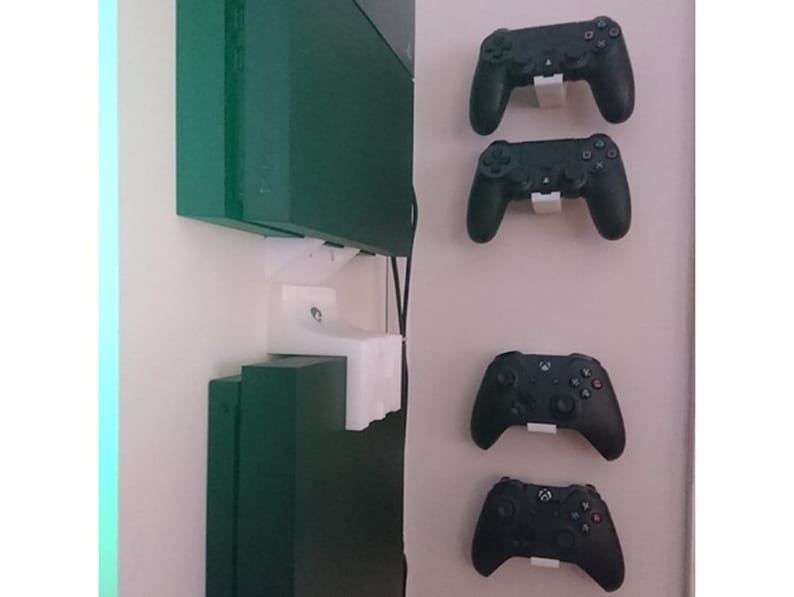 Microsoft Xbox One Controller Wall Mount Strong Sturdy Design Gamepad Hooks