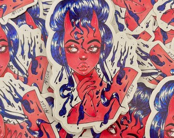 Devil babe / Halo-Graphic Vinyl Sticker