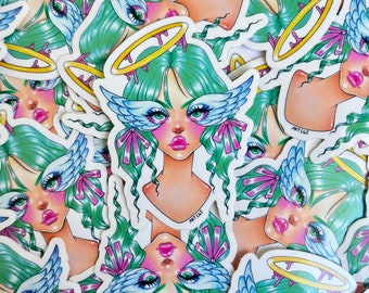 Halo babe / Adesivo in vinile