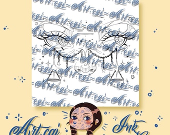 Moneta d'inchiostro/Bilancia come occhi Download digitale