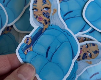 Smiley Girl / Adesivo in vinile Halo-Graphic