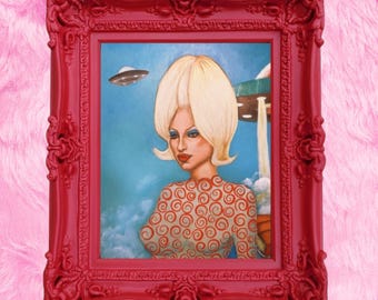 Martian Girl Mars Attacks Pin Up Print