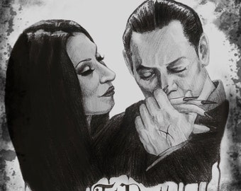 Morticia & Gomez Druck