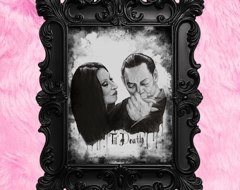 Morticia & Gomez-tryck