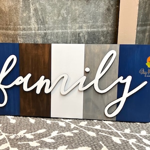 Shiplap Family Farmhouse Sign / Laser Cut