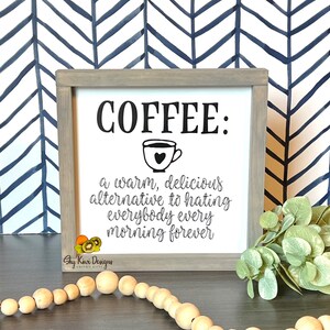 Coffee Wood Sign