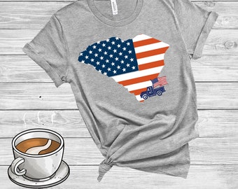 South Carolina-State Pride America Flag Sweatshirt South Carolina State Gifts