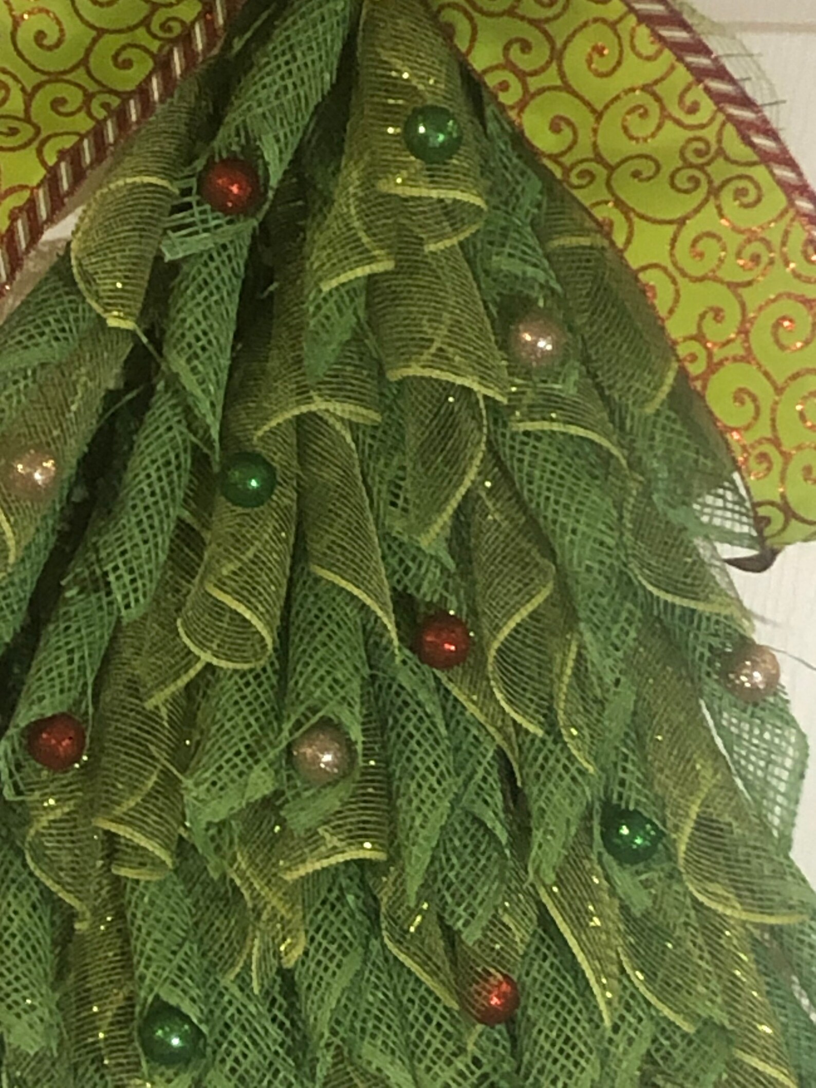 Christmas Tree Shaped Wreath Christmas Tree Shaped Door Etsy