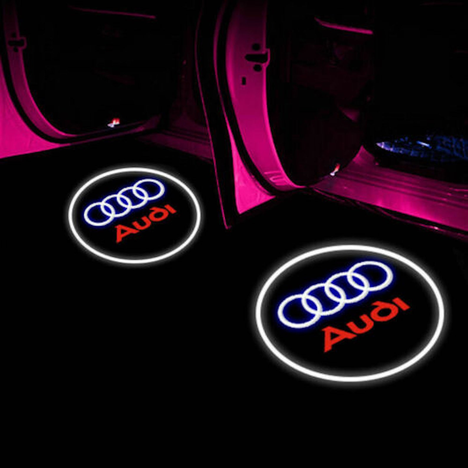 2pcs4pcs Audi Door Lights With Logo Door LED Lights Etsy