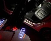 2Pcs-4Pcs Audi door lights with logo Door Welcome LED Lights Logo Courtesy Projector Ghost Shadow Light