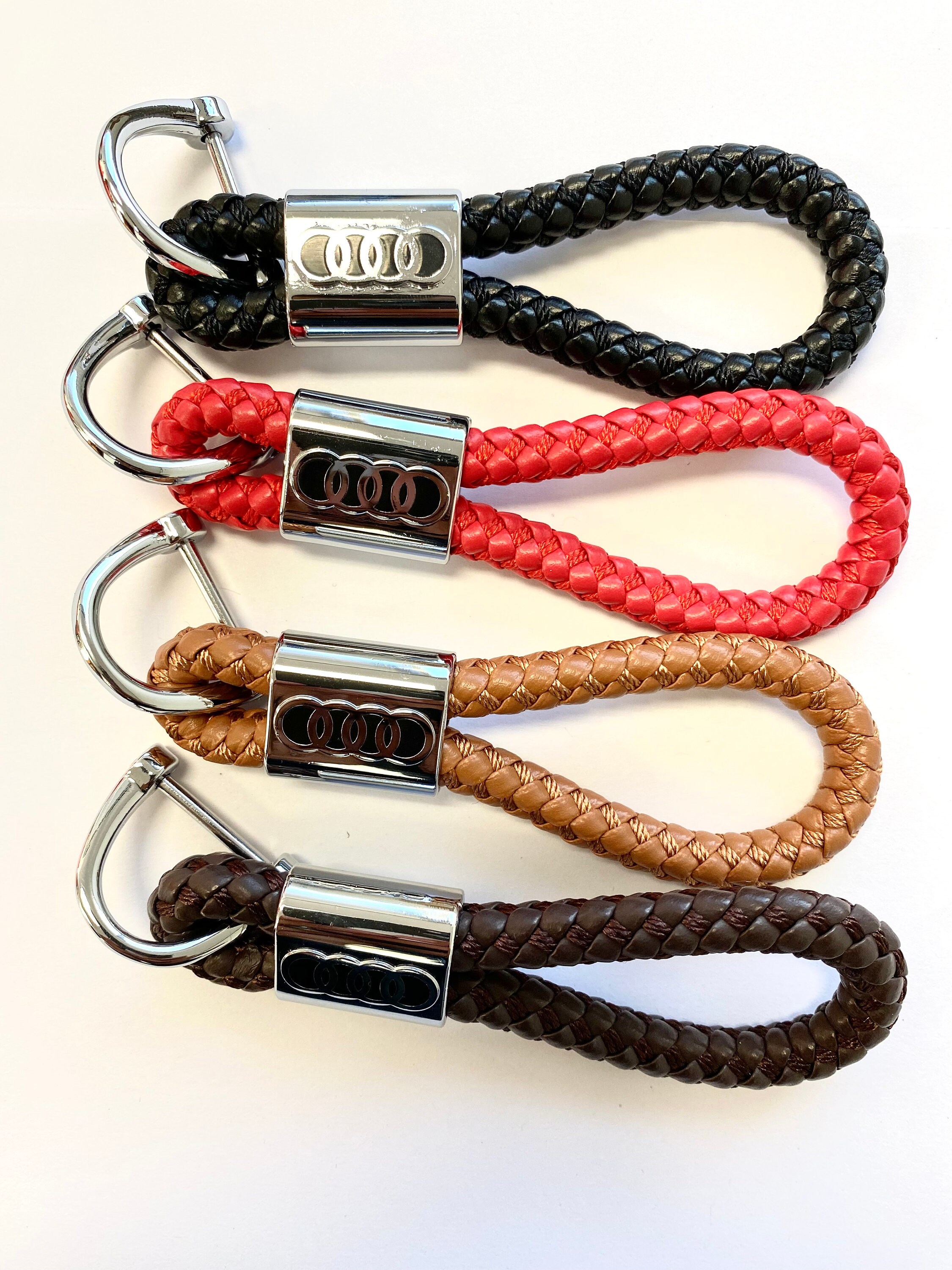 Braided Key Fob - Key Chain - Red – Beachside Quilt Shop