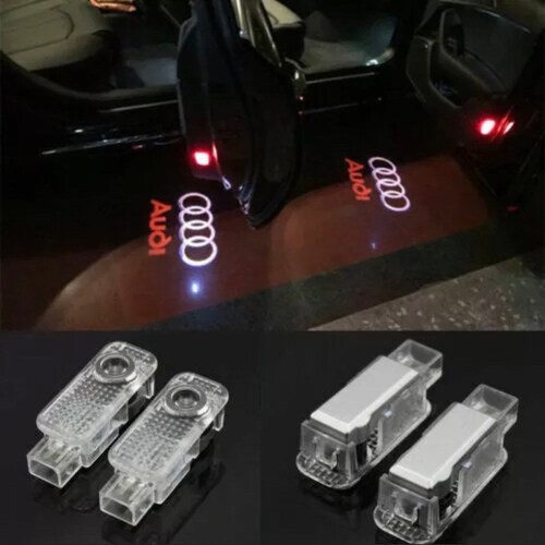 4pcs Audi Door Lights With Logo Door 